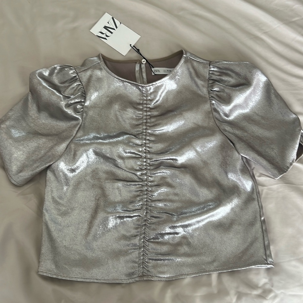 Silver blouse